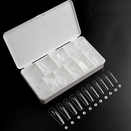 550 Pcs Fake  Long DIY Nail Art Short Ballet