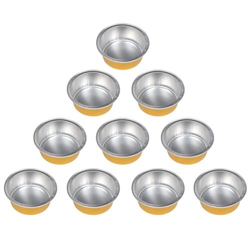 10x Aluminium Foil  Pellets Melting Bowl 2 X 5.2 Cm