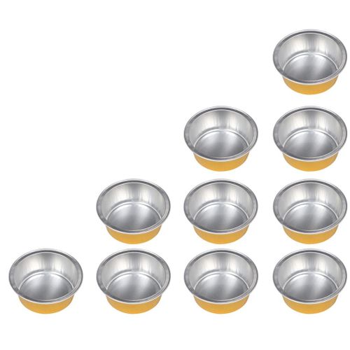 10x Aluminium Foil  Pellets Melting Bowl 2 X 5.2 Cm