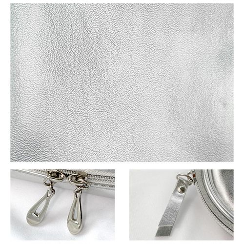 Cosmetic Bag PU Leather Purse Waterproof Zipper Pouch