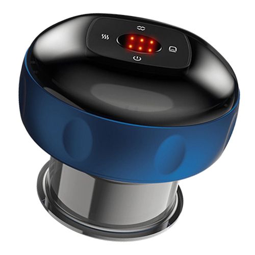 Electric Cupping Scraping Massager Rechargeable LCD Display for Blue