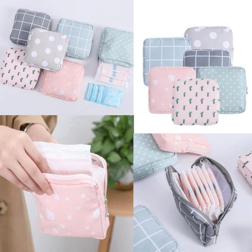 Women Girl Sanitary  Napkin Towel Storage Bag
