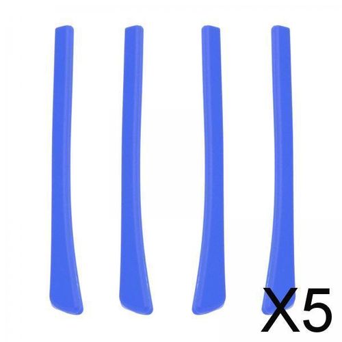 5 Eyeglasses Temple Tips Sleeve Soft Silicone Blue
