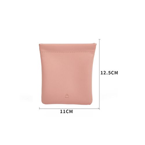 Small Cosmetic Bag PU Leather Toiletries Bag Without Pink