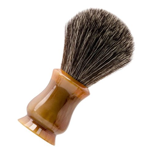 Shaving Brush Soap Brush Resin Handle Brush For Shaving Cream Brown