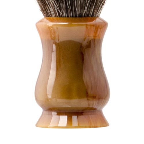 Shaving Brush Soap Brush Resin Handle Brush For Shaving Cream Brown