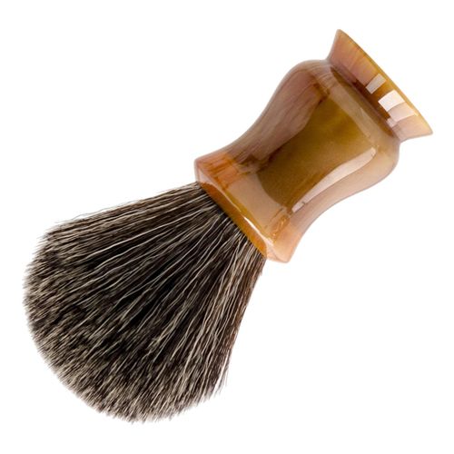 Shaving Brush Soap Brush Resin Handle Brush For Shaving Cream Brown