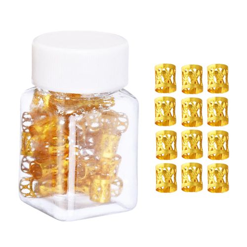 100Pcs Dreadlocks Beads Hair Jewelry 100PCS Gold With