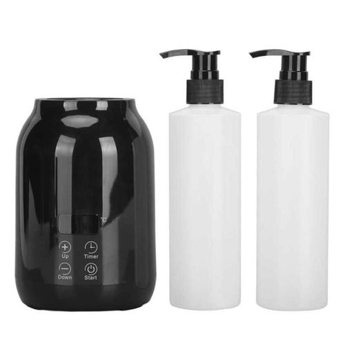 Single Bottle Massage Oil Heater Heated Salon SPA Portable Oil Black