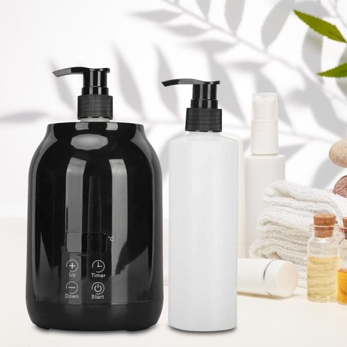 Single Bottle Massage Oil Heater Heated Salon SPA Portable Oil Black