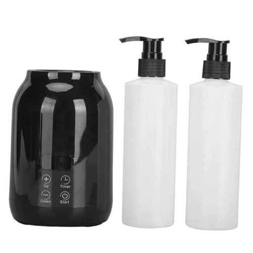 Single Bottle Massage Oil Heater Heated Salon SPA Portable Oil Black