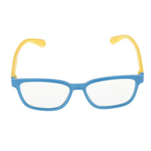 Fashionable Anti-blue Light Silicone Glasses Children Blue + Yellow