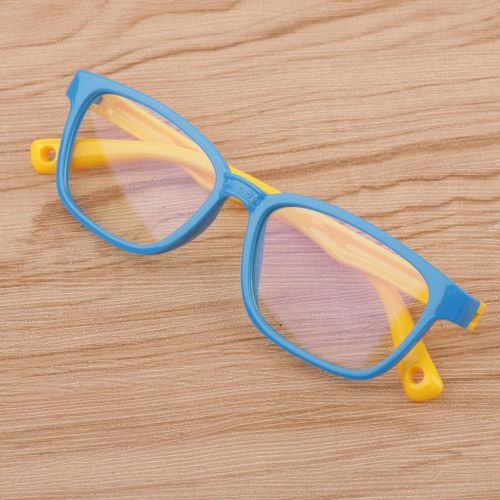 Fashionable Anti-blue Light Silicone Glasses Children Blue + Yellow