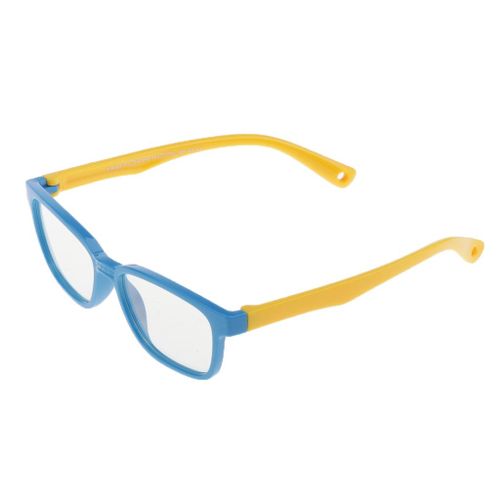 Fashionable Anti-blue Light Silicone Glasses Children Blue + Yellow