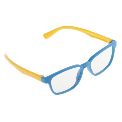 Fashionable Anti-blue Light Silicone Glasses Children Blue + Yellow