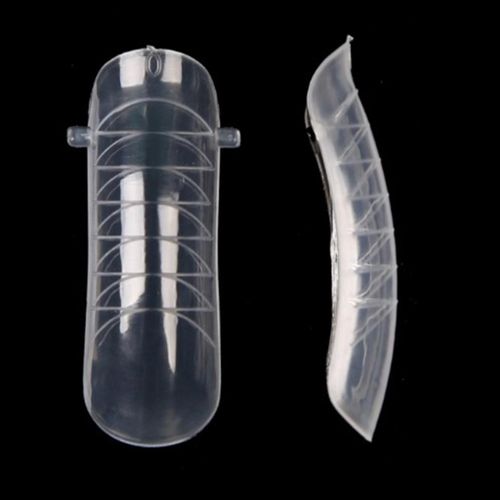 120 Pcs Clear Nail Forms Acrylic False Fake Nails Full
