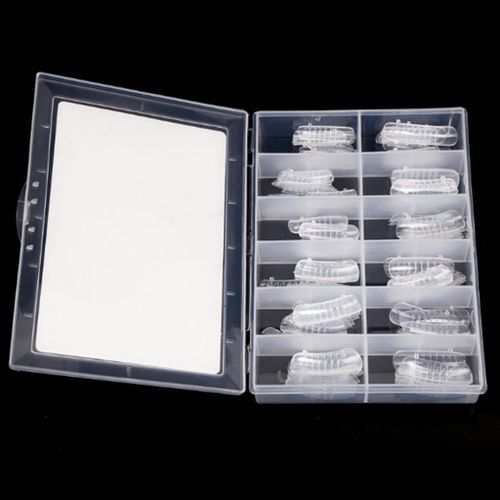 120 Pcs Clear Nail Forms Acrylic False Fake Nails Full