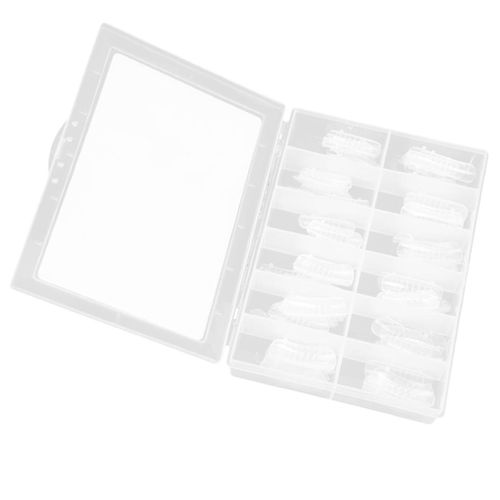 120 Pcs Clear Nail Forms Acrylic False Fake Nails Full