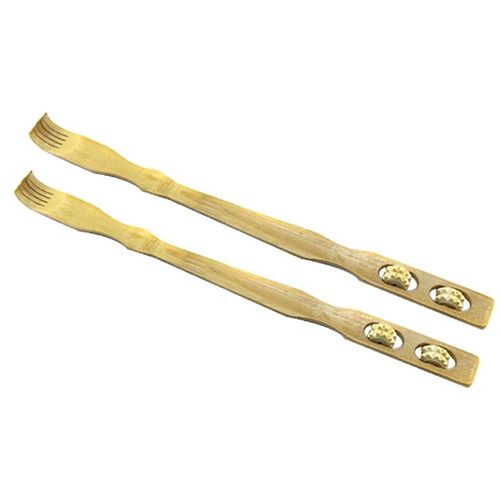 2pcs Traditional Finger Shaped Wooden Massager Body
