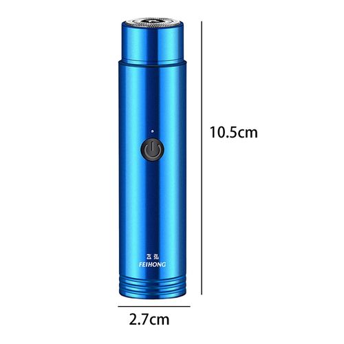 Mini Electric Shaver Portable Rotary Lightweight Washable Blue