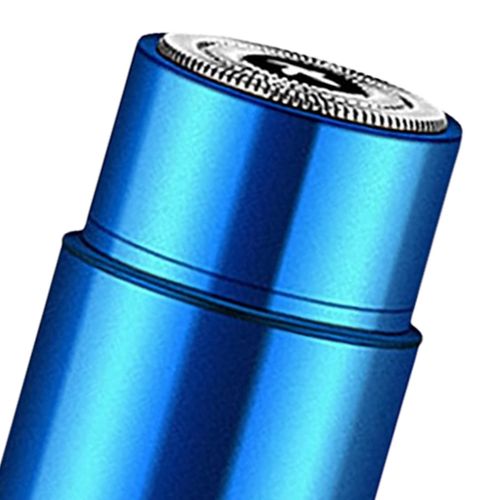 Mini Electric Shaver Portable Rotary Lightweight Washable Blue