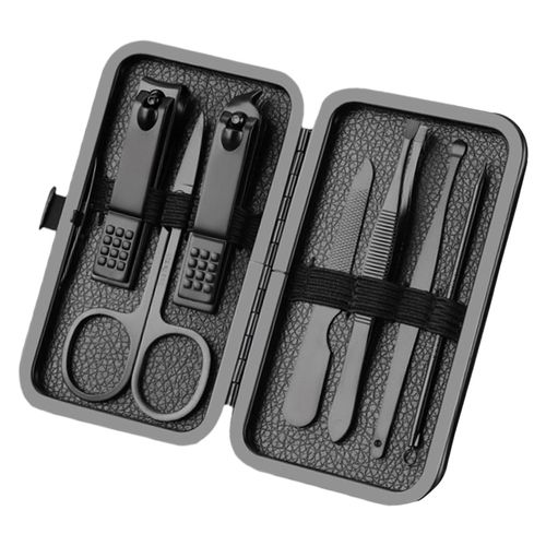 Manicure Nail Clipper Set Nail File Sharp Ear Spoon Fingernail 7PCS