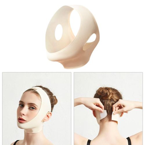 Face Lift Rubber Band Sticker Double chin Lift V Line Tools XL Beige