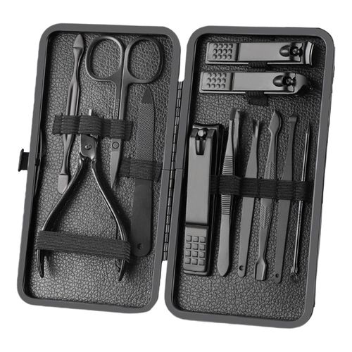 Manicure Nail Clipper Set Nail File Sharp Ear Spoon Fingernail 12PCS