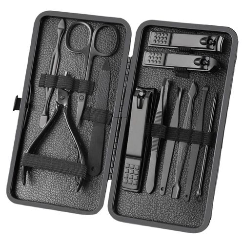 Manicure Nail Clipper Set Nail File Sharp Ear Spoon Fingernail 12PCS