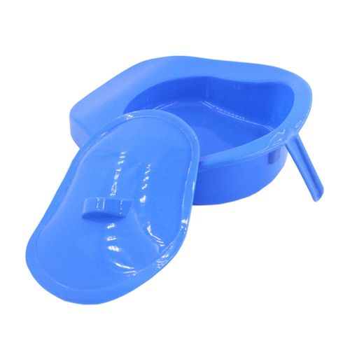 Plastic Bedpan Bed Pan with Lid for Patient Female Male Anti-Spill