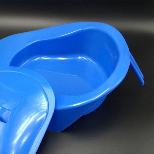 Plastic Bedpan Bed Pan with Lid for Patient Female Male Anti-Spill