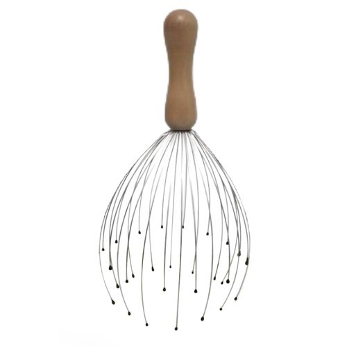 Scalp Massager Tool W/Gentle Rubber Beads, Rejuvenating