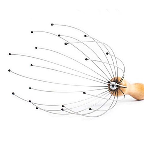Scalp Massager Tool W/Gentle Rubber Beads, Rejuvenating
