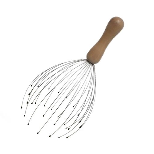 Scalp Massager Tool W/Gentle Rubber Beads, Rejuvenating