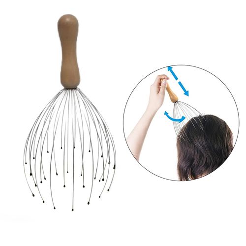 Scalp Massager Tool W/Gentle Rubber Beads, Rejuvenating