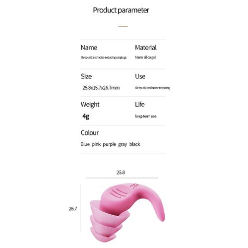 Ear Ing, Upgraded Foam Tips Sleep Earplugs Silicone Tips