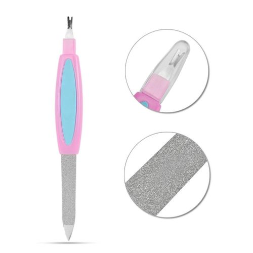 Double Ended Nail Files Nails Pusher Stainless Steel Cuticle Remover
