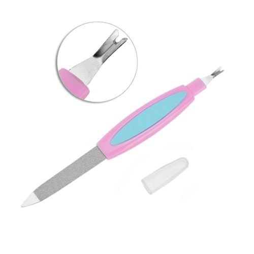 Double Ended Nail Files Nails Pusher Stainless Steel Cuticle Remover