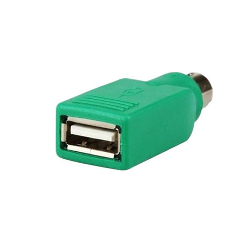 2Pcs USB Female To Male Adapter Converter For PS2-Green