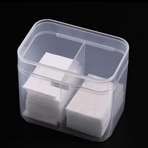 2  Dustproof Makeup Rounds Cotton Balls Swabs Holder