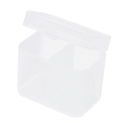 2  Dustproof Makeup Rounds Cotton Balls Swabs Holder