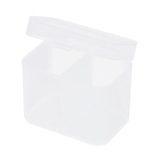 2  Dustproof Makeup Rounds Cotton Balls Swabs Holder