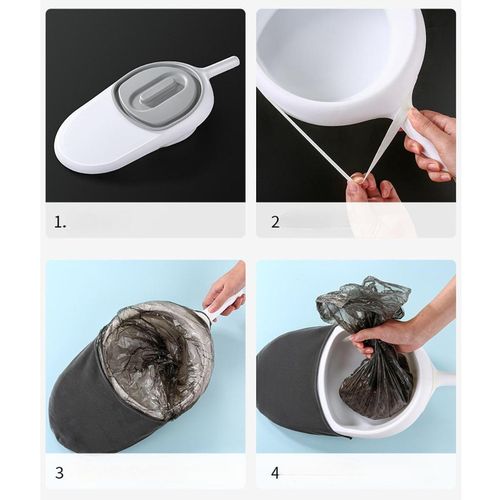 Portable Bed Pan Bedridden Urinal Easy To Clean With White