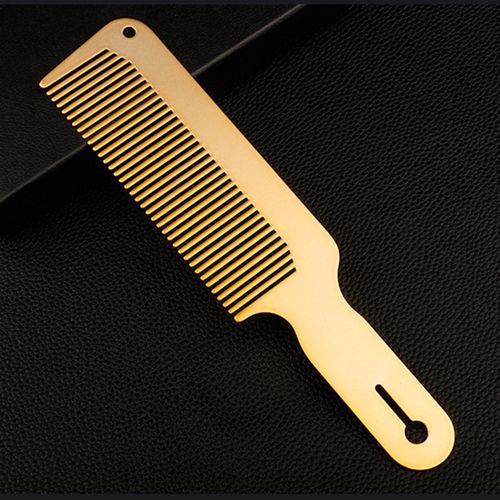 Metal Comb And Barber Brush Set, Hair Comb Barber Flat Top