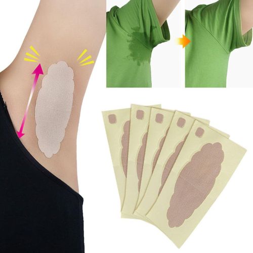 5 Pcs Armpit Absorbent Pads Stickers Anti Sweat Pads Shield Guard - Normal Skin
