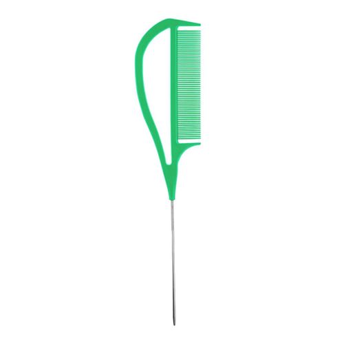 Hairdressers Barbers Metal Pin Tail Comb Rat Tail Comb For Green