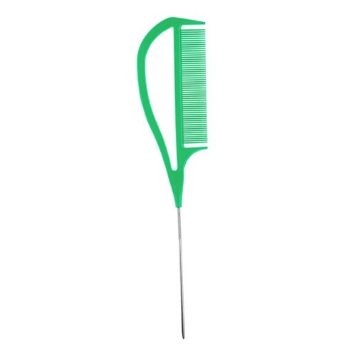 Hairdressers Barbers Metal Pin Tail Comb Rat Tail Comb For Green