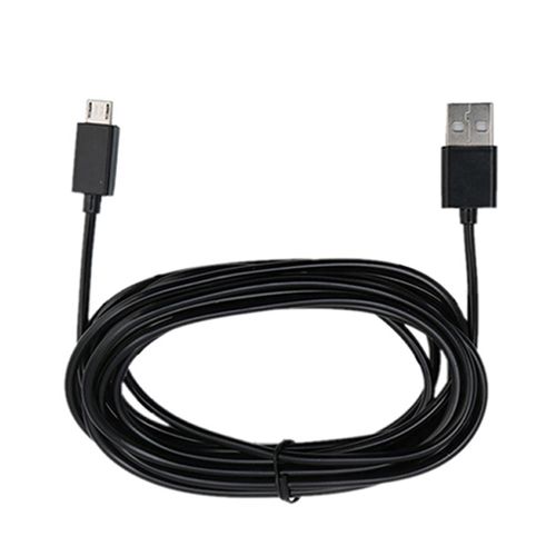 Long Micro USB Charge Charging 3 Meter Power Cable For-Black