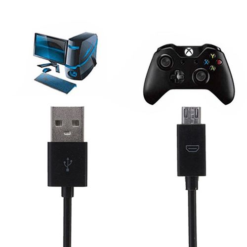 Long Micro USB Charge Charging 3 Meter Power Cable For-Black