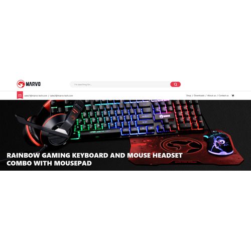Marvo CM409 4 IN 1 Gaming Combo UK Layout - Black